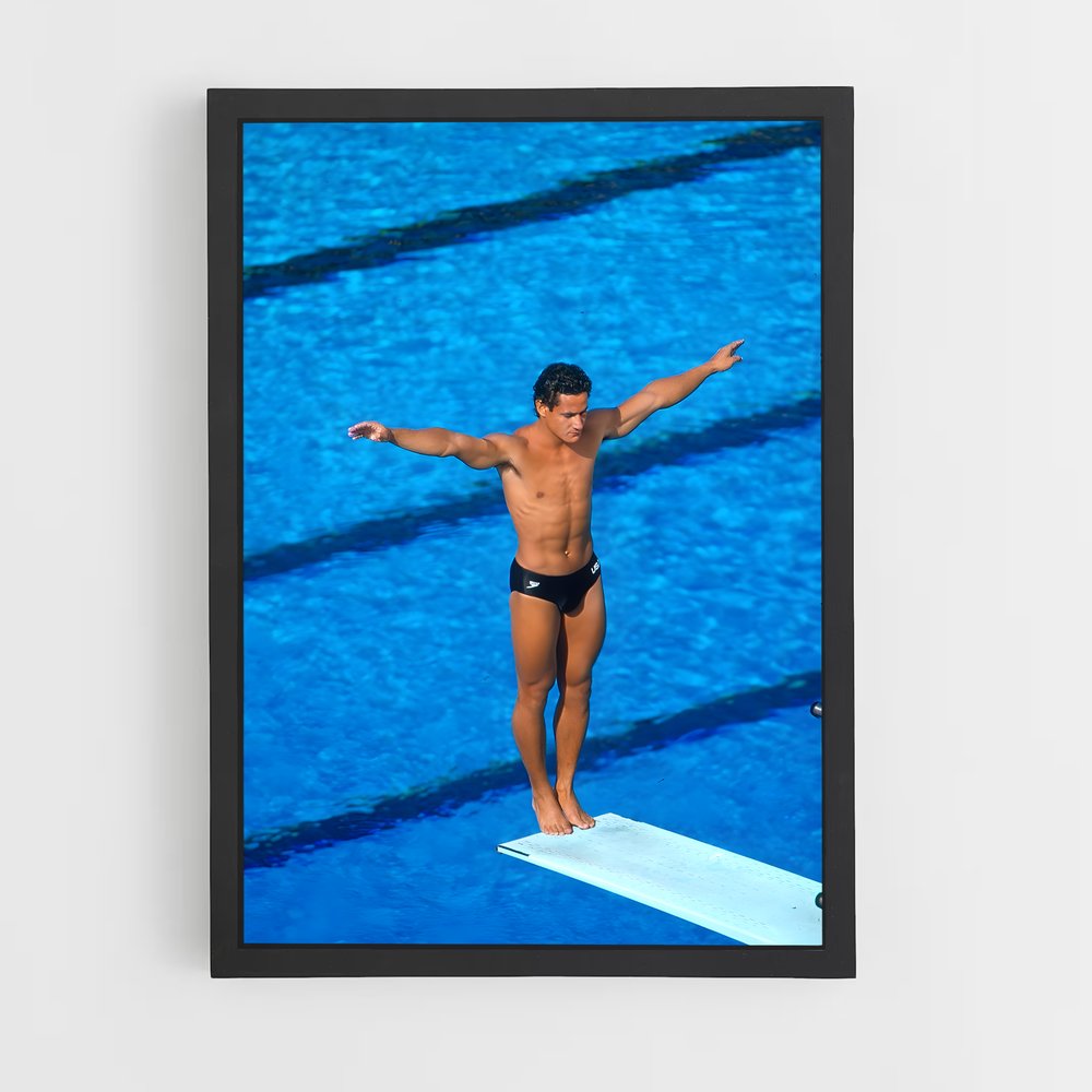 Poster Plongée Étoile – affiche Plongeon de falaise (vue 2)